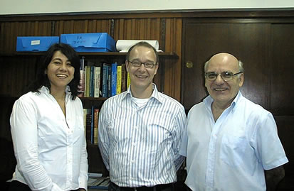 Susana y Dr Stefan Remke junto al Dr. Horacio Irazoqui